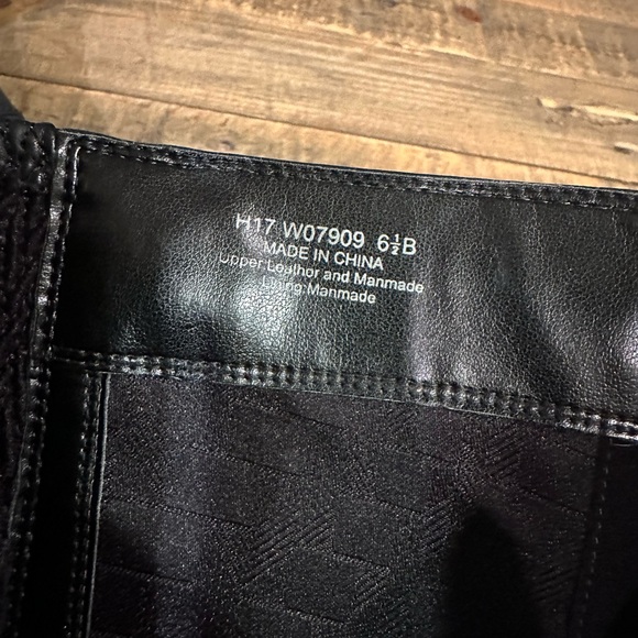 Cole Haan Simona Black Leather and Stretch Riding Boots Size 6.5 - Picture 7 of 8